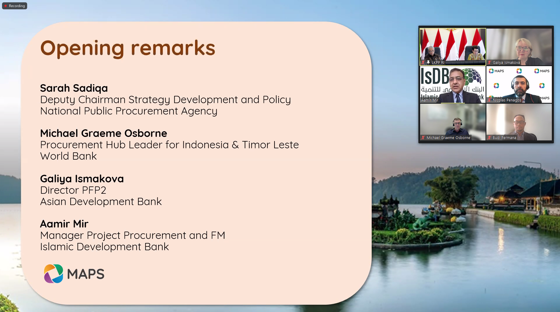 http://lkpp.go.id./Webinar MAPS World Bank Plh Kepala LKPP Paparkan Sistem dan Inovasi Pengadaan di Indonesia